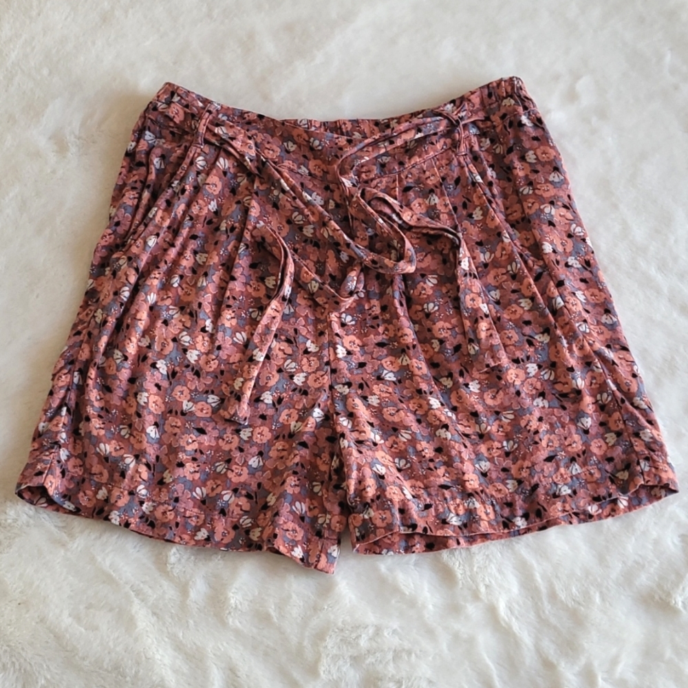 Free People High Waisted Floral Casual Bohemian Hippie Shorts X-Small
